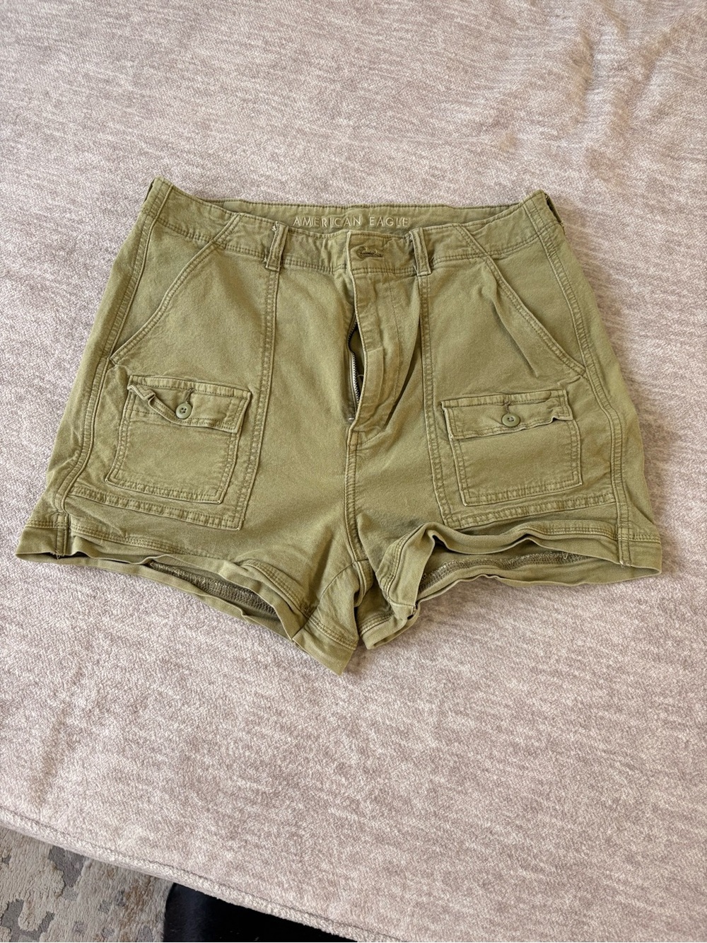 American Eagle Outfitters Olive Utility Cargo Shorts